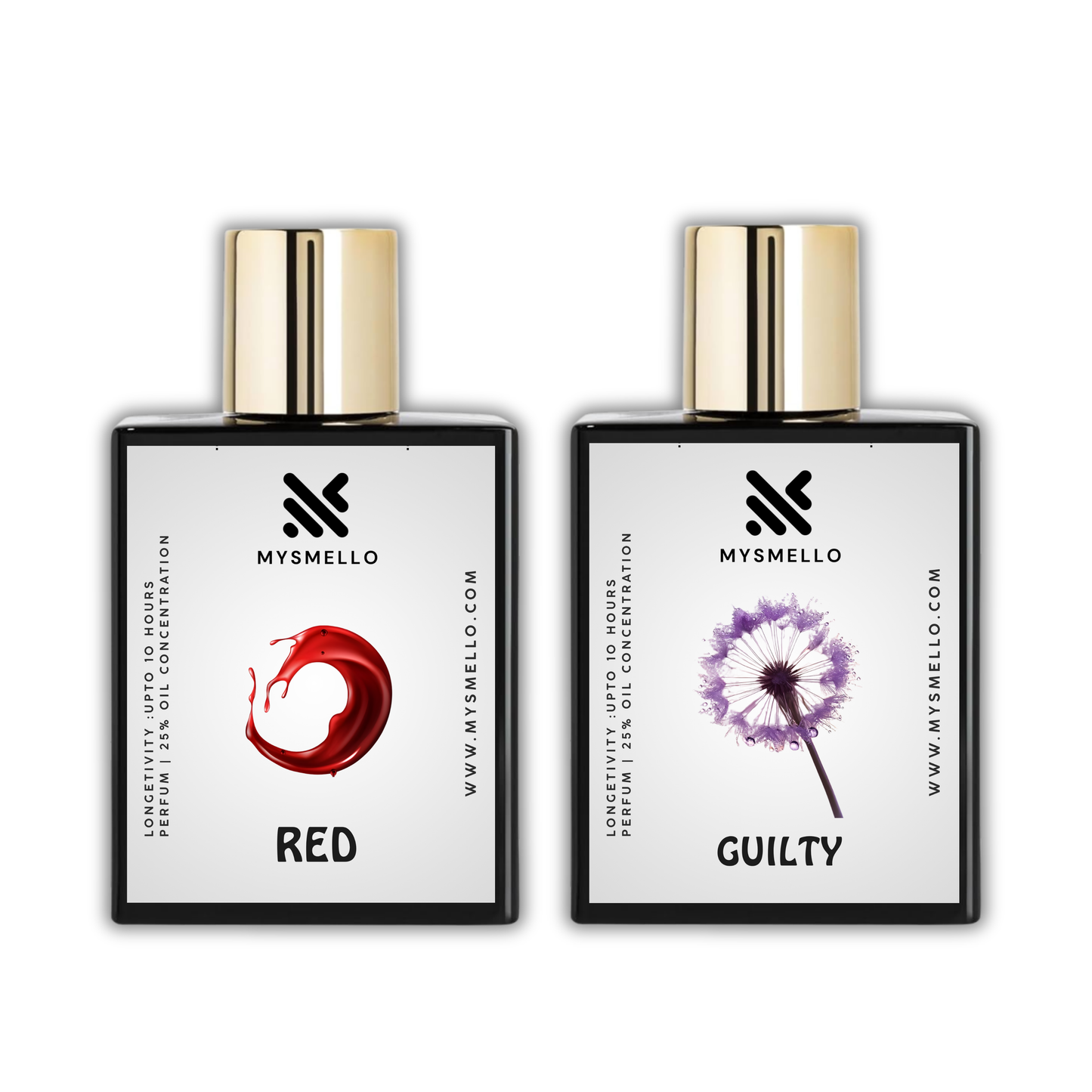 Pack of 2: Ferrari red, Gucci guilty