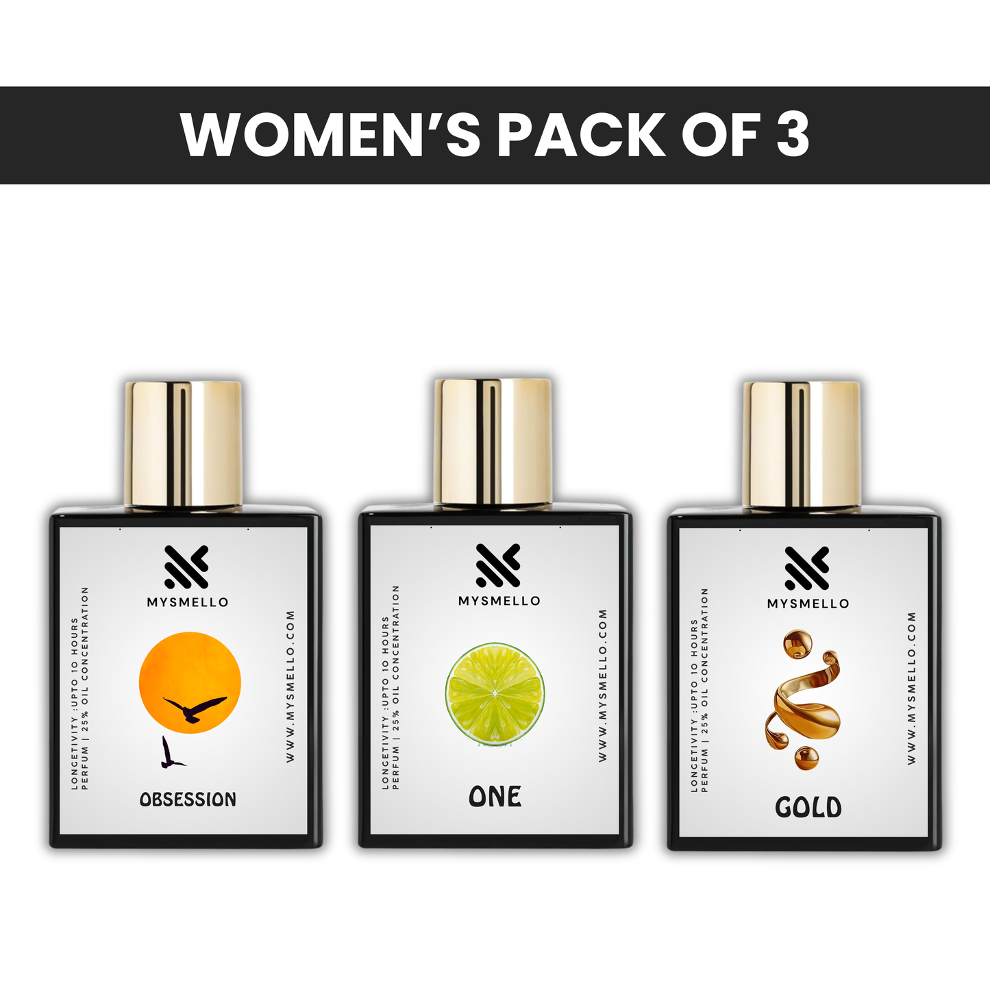 Pack of 3: CK obsession, CK one, CK gold