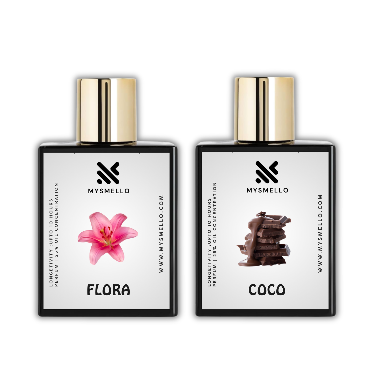 Pack of 2 for women: Mysmello flora, Mysmelloo coco mademoiselle