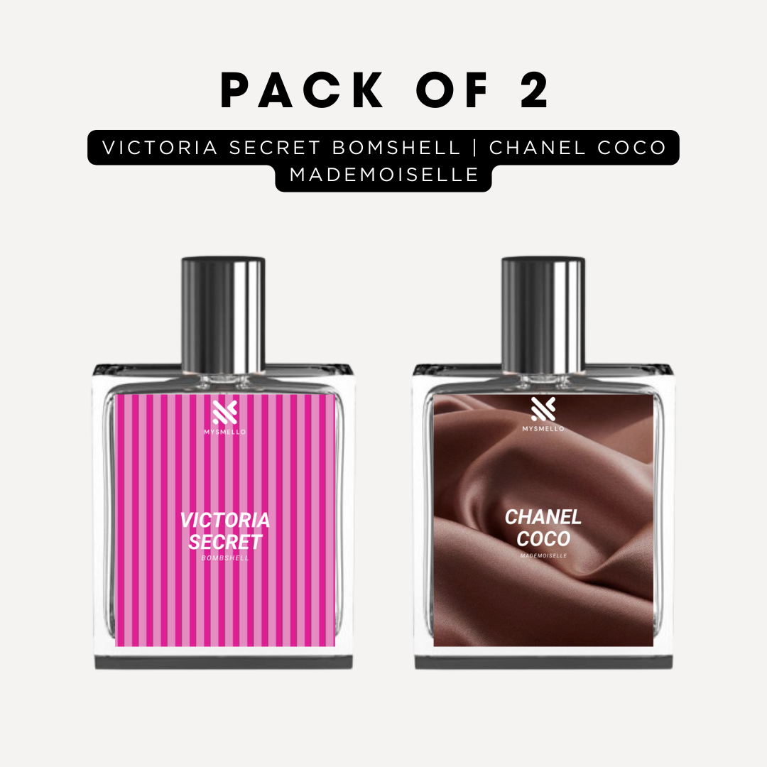 Pack of 2 for women: VS bomshell, channele coco mademoiselle