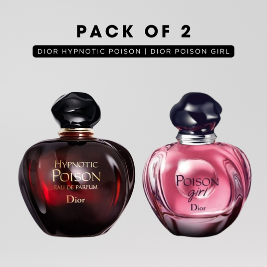 Pack of 2 for women: diore hypnotic poison, diore poison girl