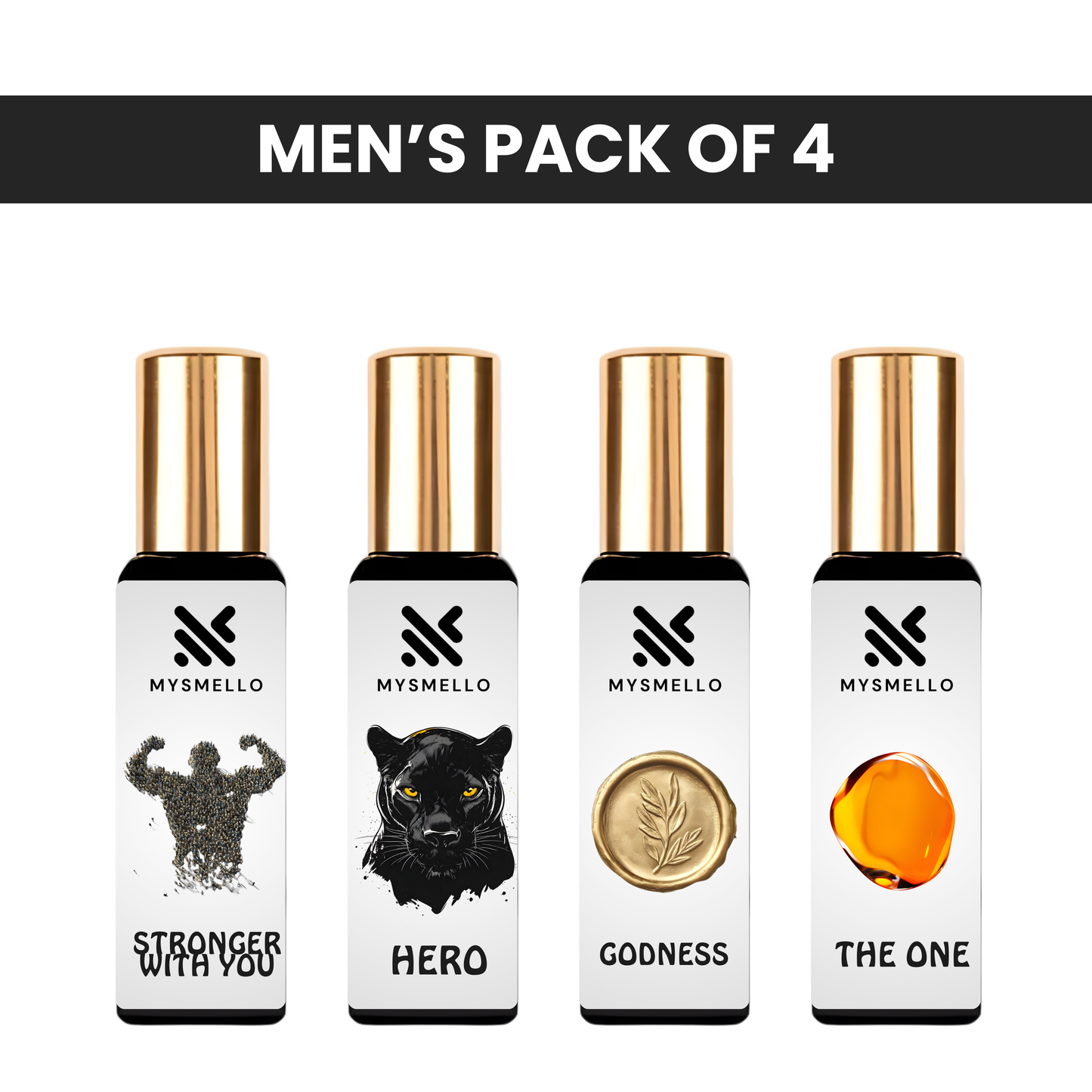 Pack of 4 - Armani with you, Burberry hero, Burberry godness, Dolce and gabbana the one