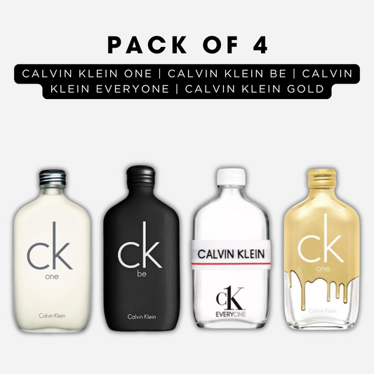 Pack of 4 - Calvin klein one, Calvin klein be, Calvin klein everyone, Calvin klein gold