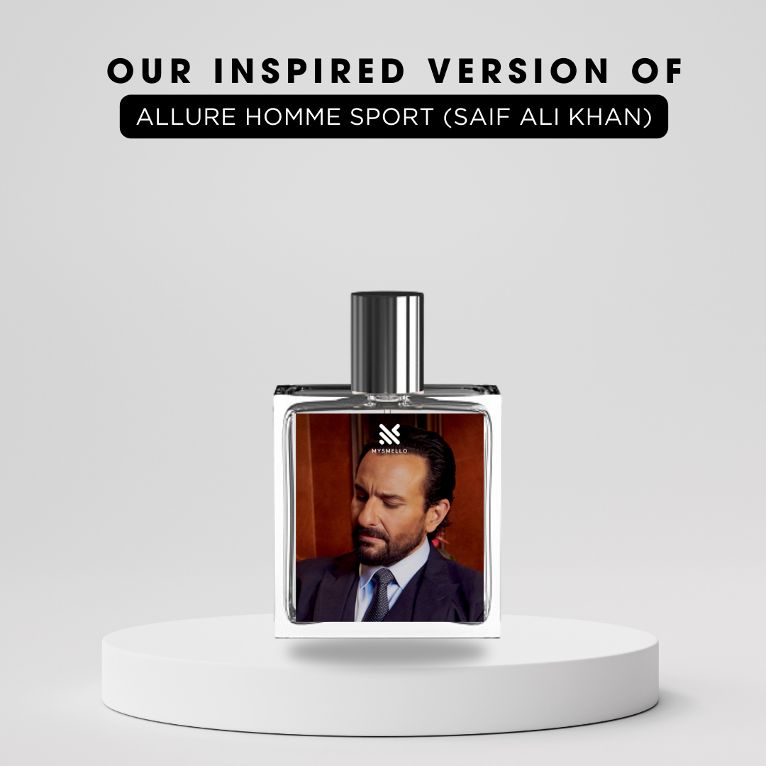 Saif ali khan channele allure homme sports perfume