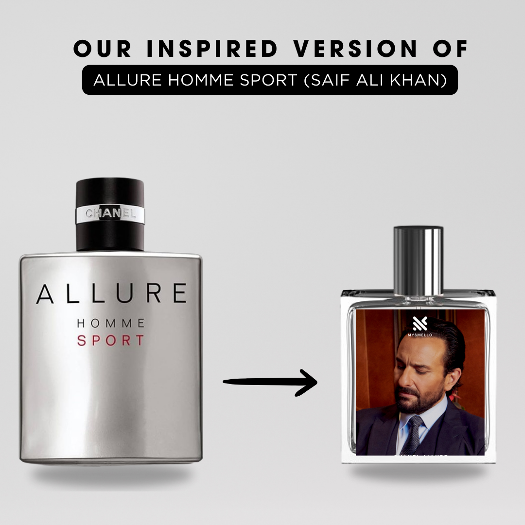 Saif ali khan channele allure homme sports perfume