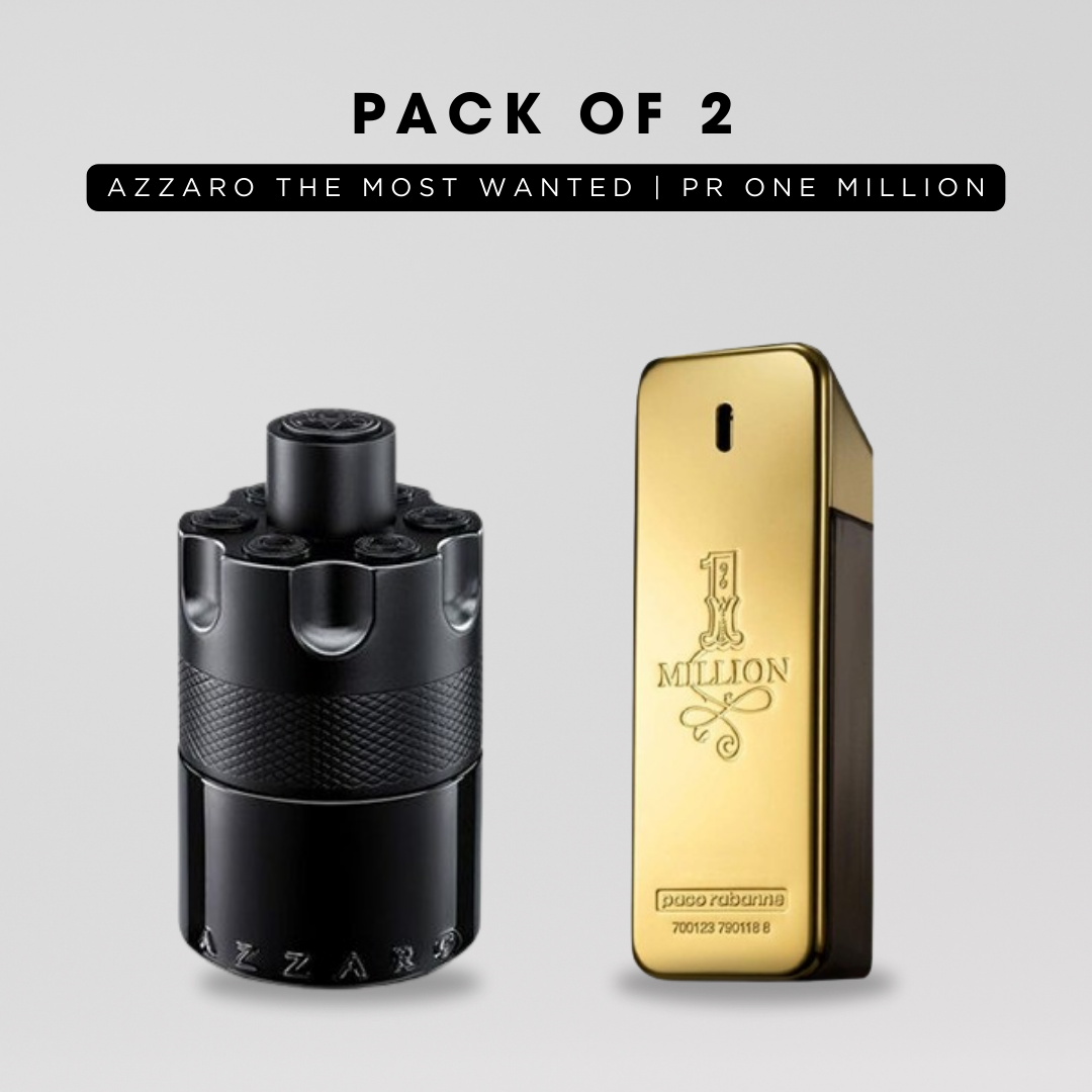 Pack of 2: Azzaro the most wanted, PR one million