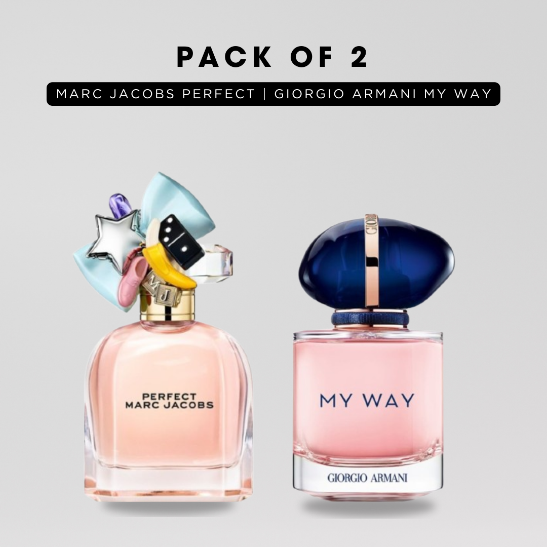 Pack of 2: Marc jacobs perfect, Giorgio armani my way