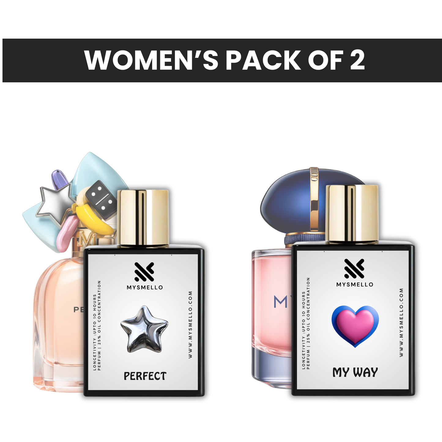 Pack of 2: Marc jacobs perfect, Giorgio armani my way
