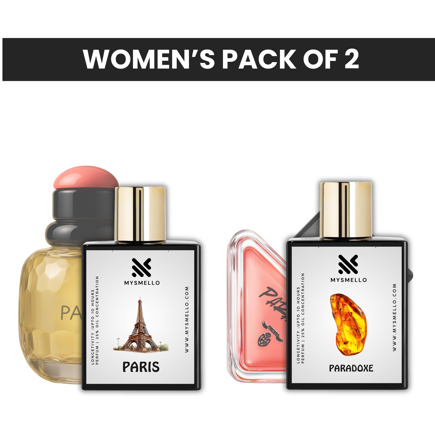 Pack of 2: YSL paris, Prada paradox