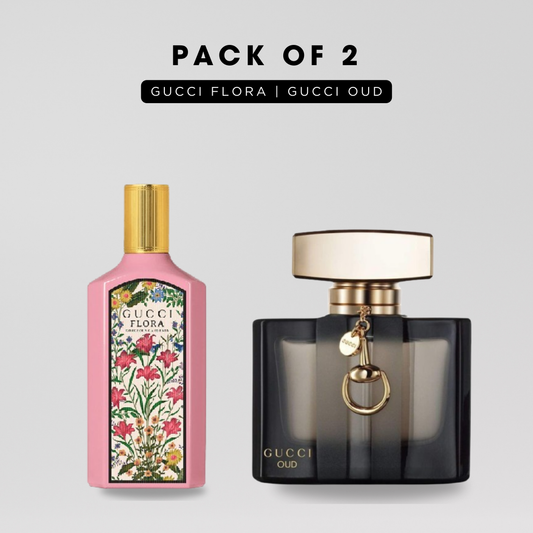 Pack of 2: Gucci flora, Gucci oud