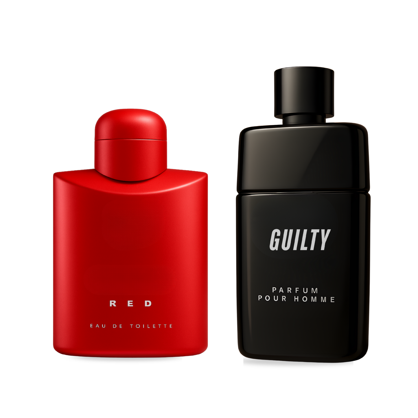 Pack of 2: Ferrari red, Gucci guilty