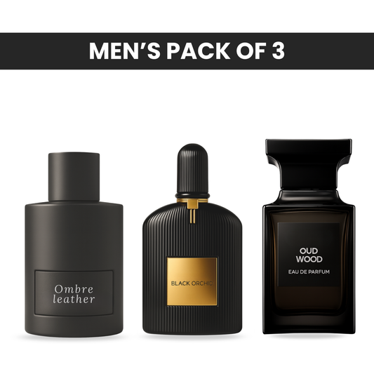Tomford pack of 3: Tomford ombre leather, Tomford black orchid, Tomford oud wood