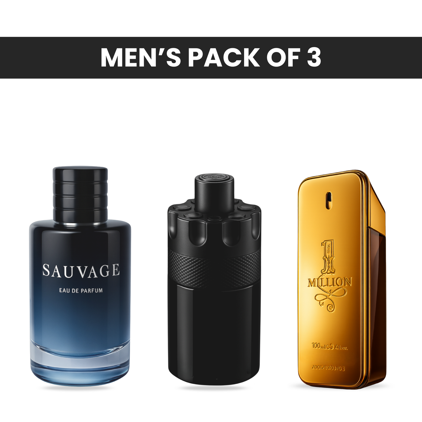 Pack of 3: Diore suvage, Azzaro the most wanted, PR one million