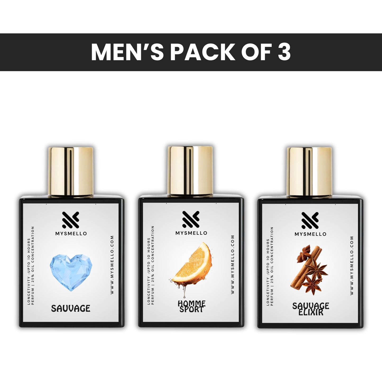 Diore pack of 3: Diore sauvage, Diore homme sports, Diore sauvage elixir super