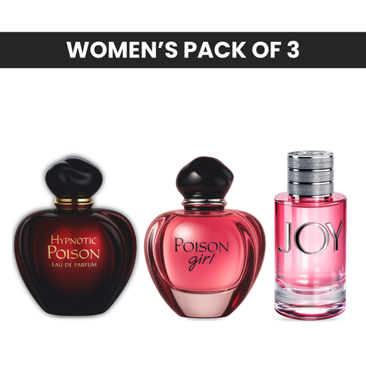 Pack of 3: Diore hypnotic poison, Diore poison girl, Diore joy