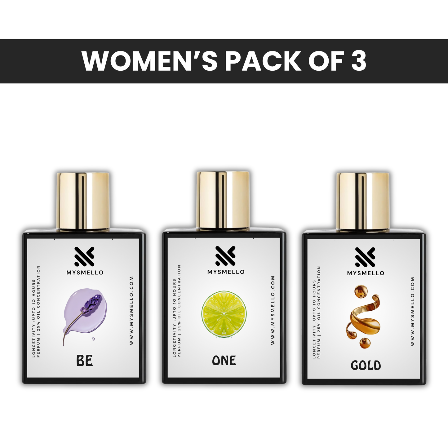 Pack of 3: Calvin klein be, Calvin klein one, Calvin klein gold