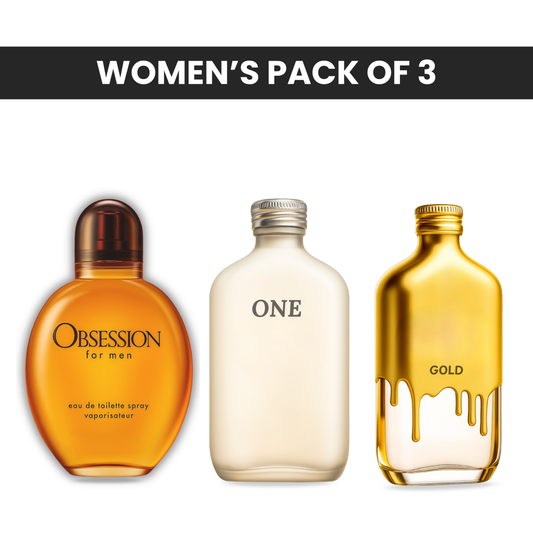 Pack of 3: CK obsession, CK one, CK gold