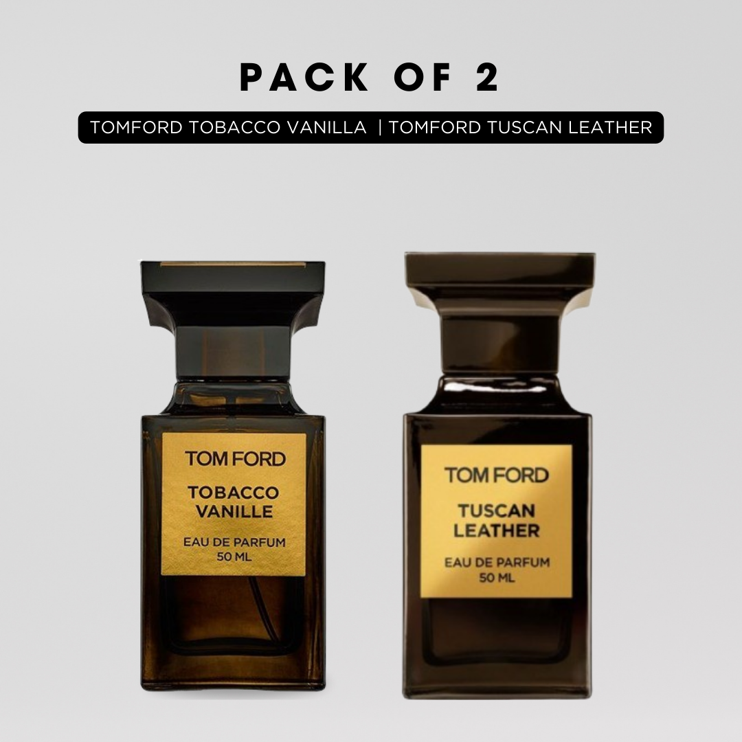 Pack of 2: TF tobacco vanilla, TF tuscan leather