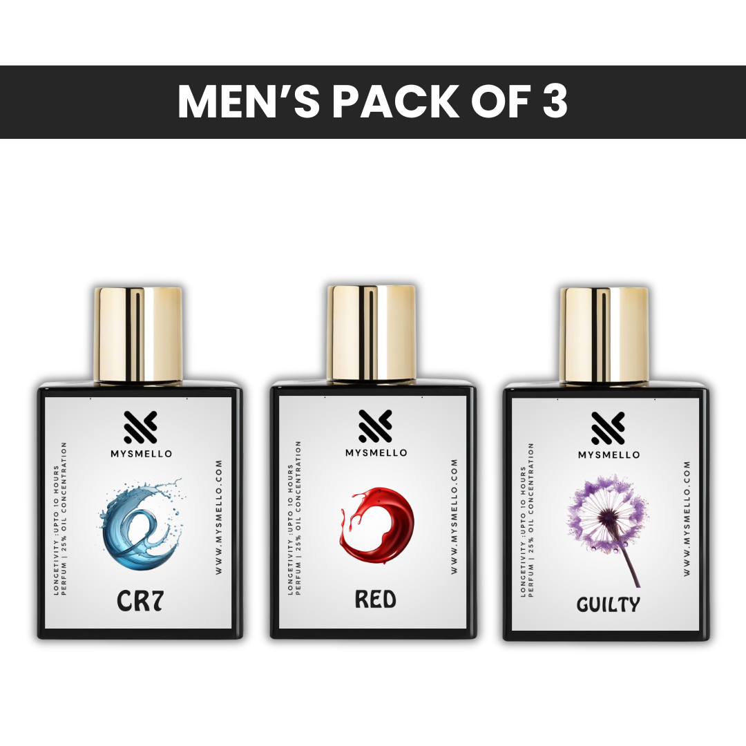 Pack of 3: Christian ronaldo CR7, Ferrari red, Mysmello guilty