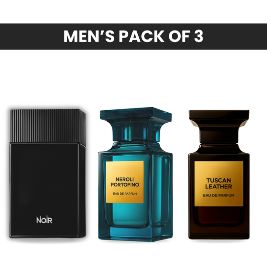 Pack of 3: Tomford noir, Tomford neroli, Tomford tuscan leather