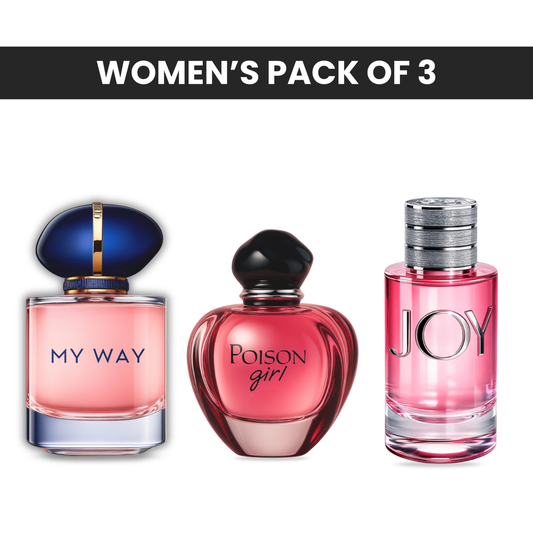 Pack of 3: Armani my way, Diore poison girl, Diore joy