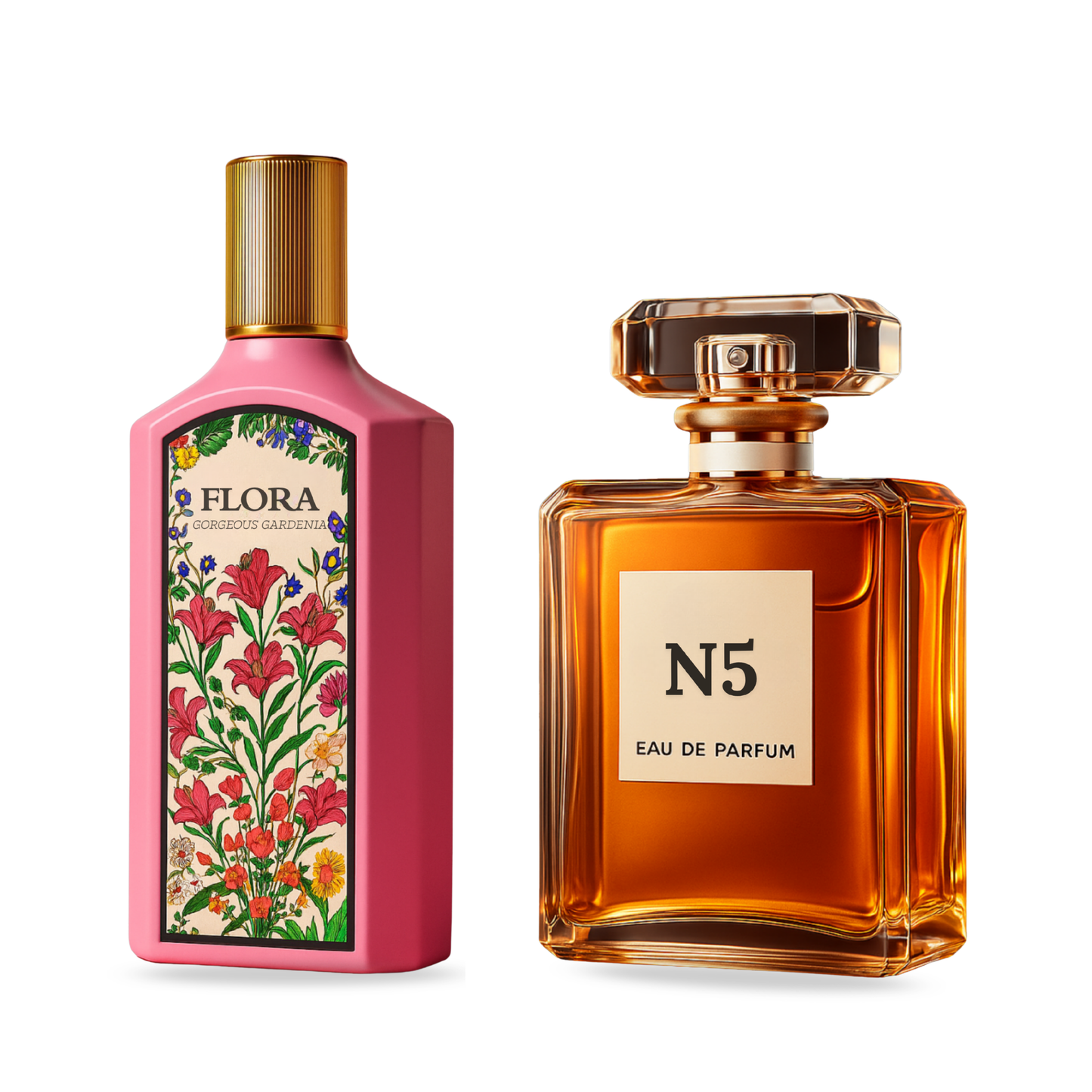 Pack of 2 for women: Gucci Flora, channele N5