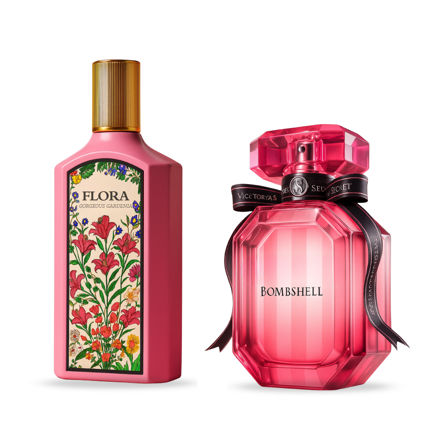 Pack of 2 for women: Gucci flora, VS Bombshell