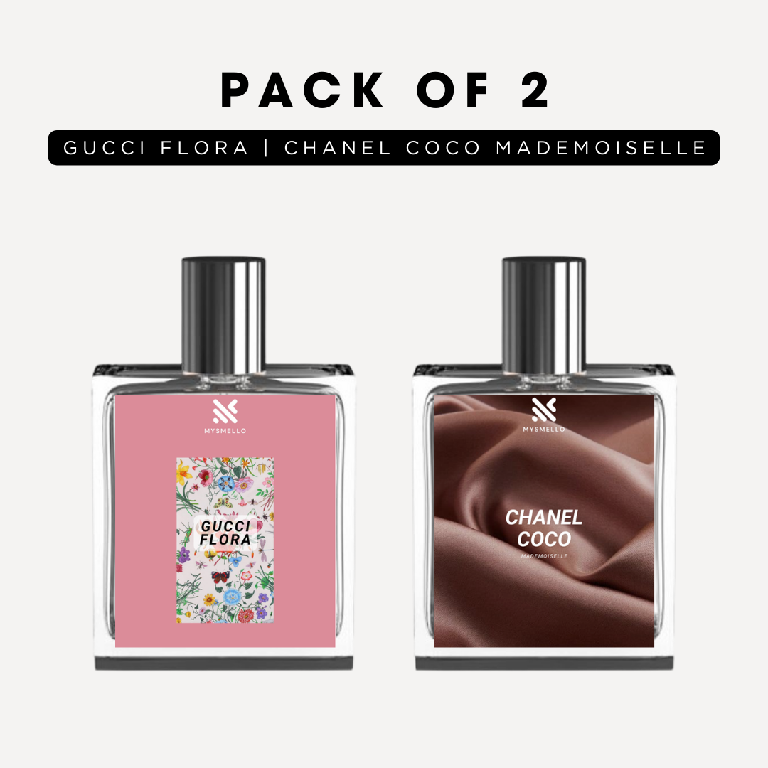 Pack of 2 for women: Gucci flora, Channel coco mademoiselle