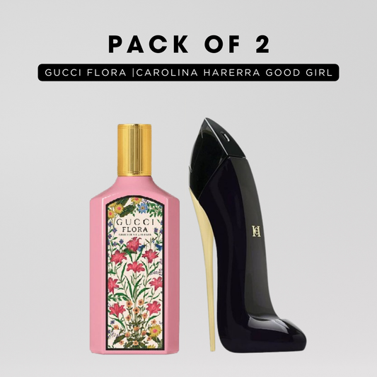 Pack of 2 for women: Gucci Flora, CH good girl