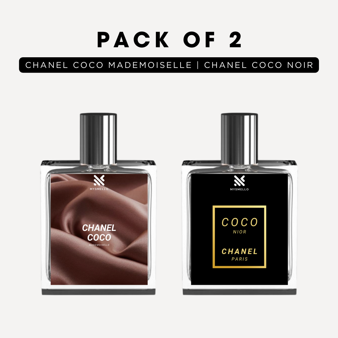 Pack of 2 for women: Channel coco mademoiselle, Channel coco noir