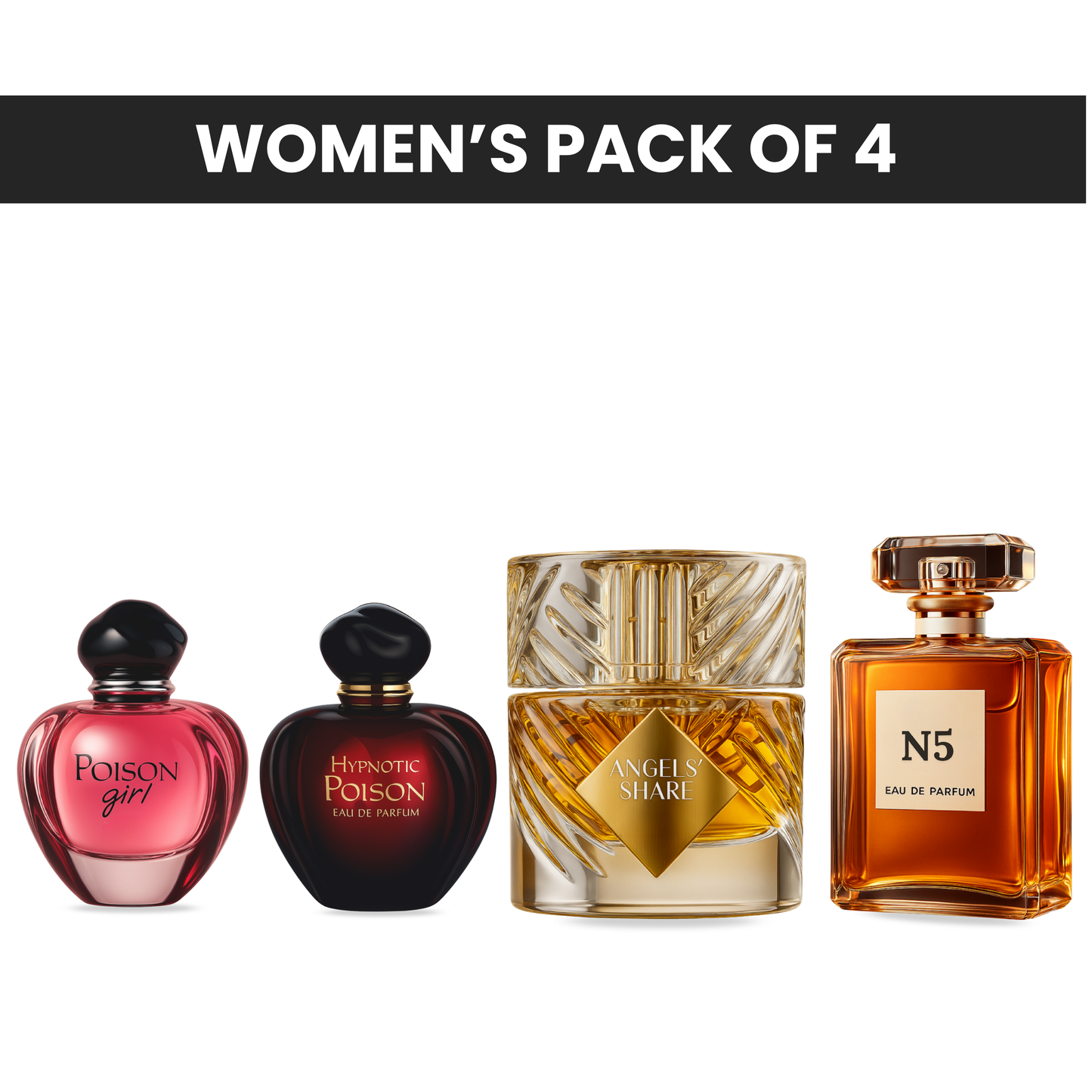 Pack of 4 for women:   perfect, Mysmello paris, Miss Mysmello cherie, Miss Mysmello blooming bouquet