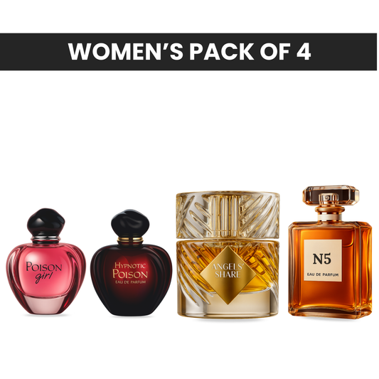 Pack of 4 for women:   perfect, Mysmello paris, Miss Mysmello cherie, Miss Mysmello blooming bouquet