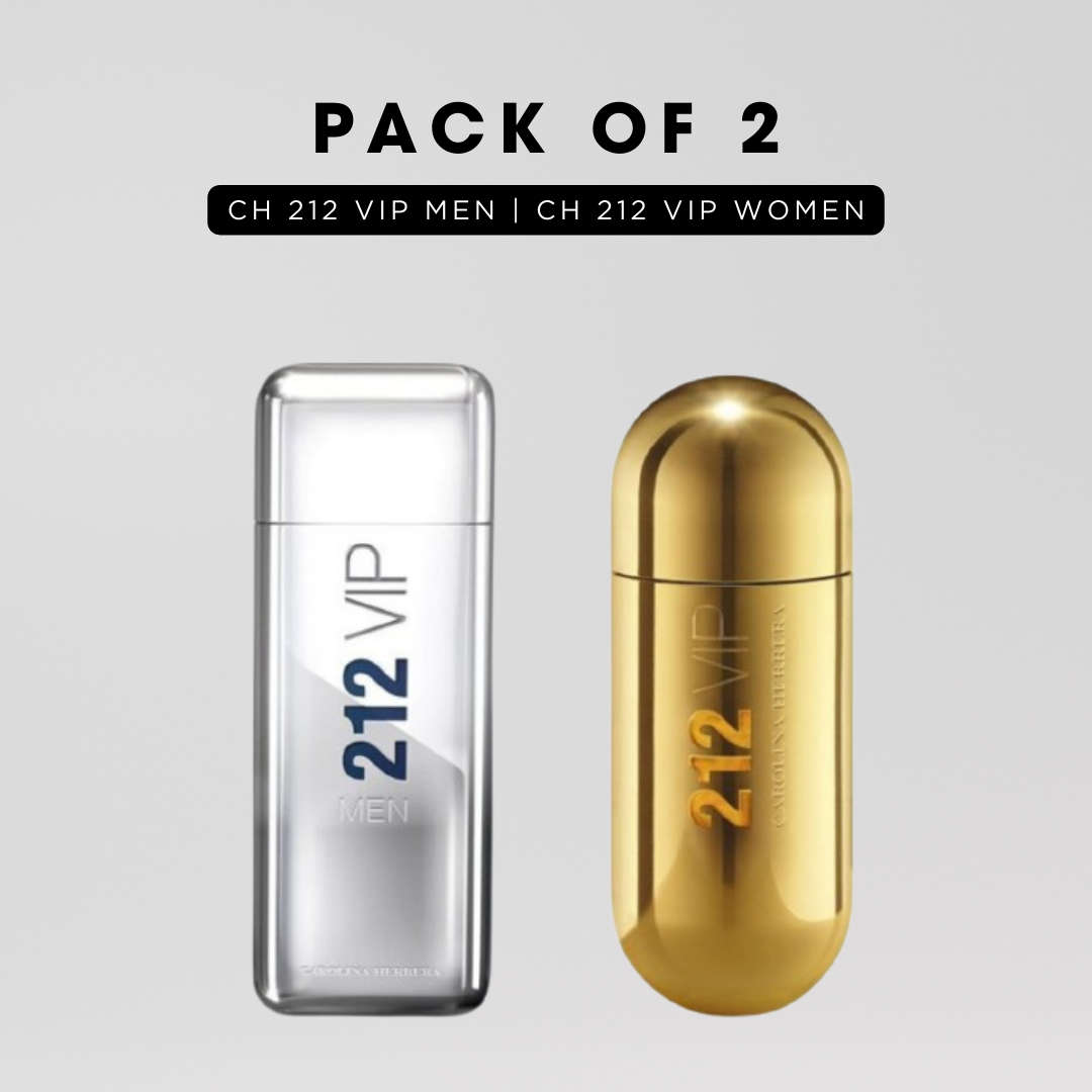 Pack of 2: CH 212 vip men, CH 212 vip women