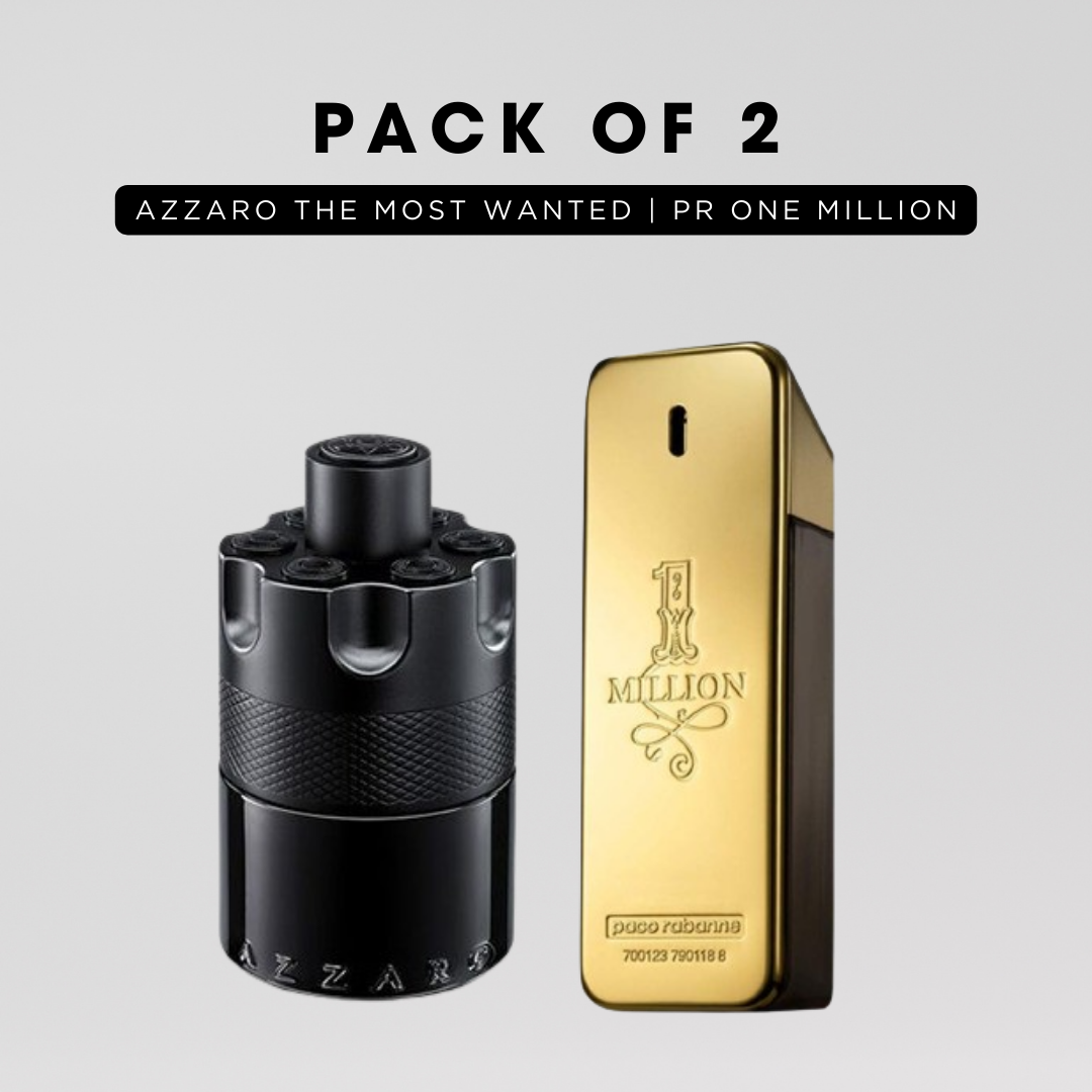 Pack of 2 for men: Azzaro the most wanted, PR one million