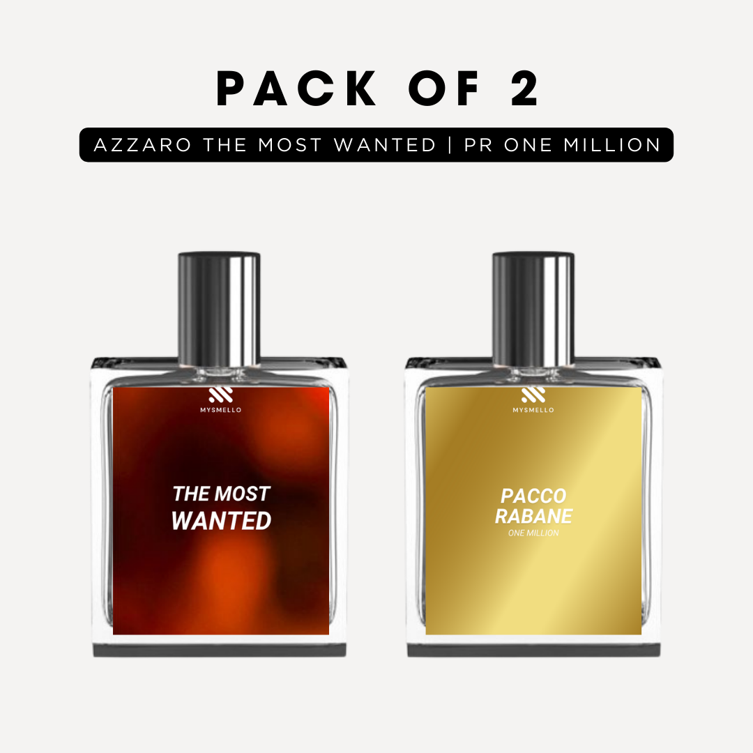 Pack of 2 for men: Azzaro the most wanted, PR one million