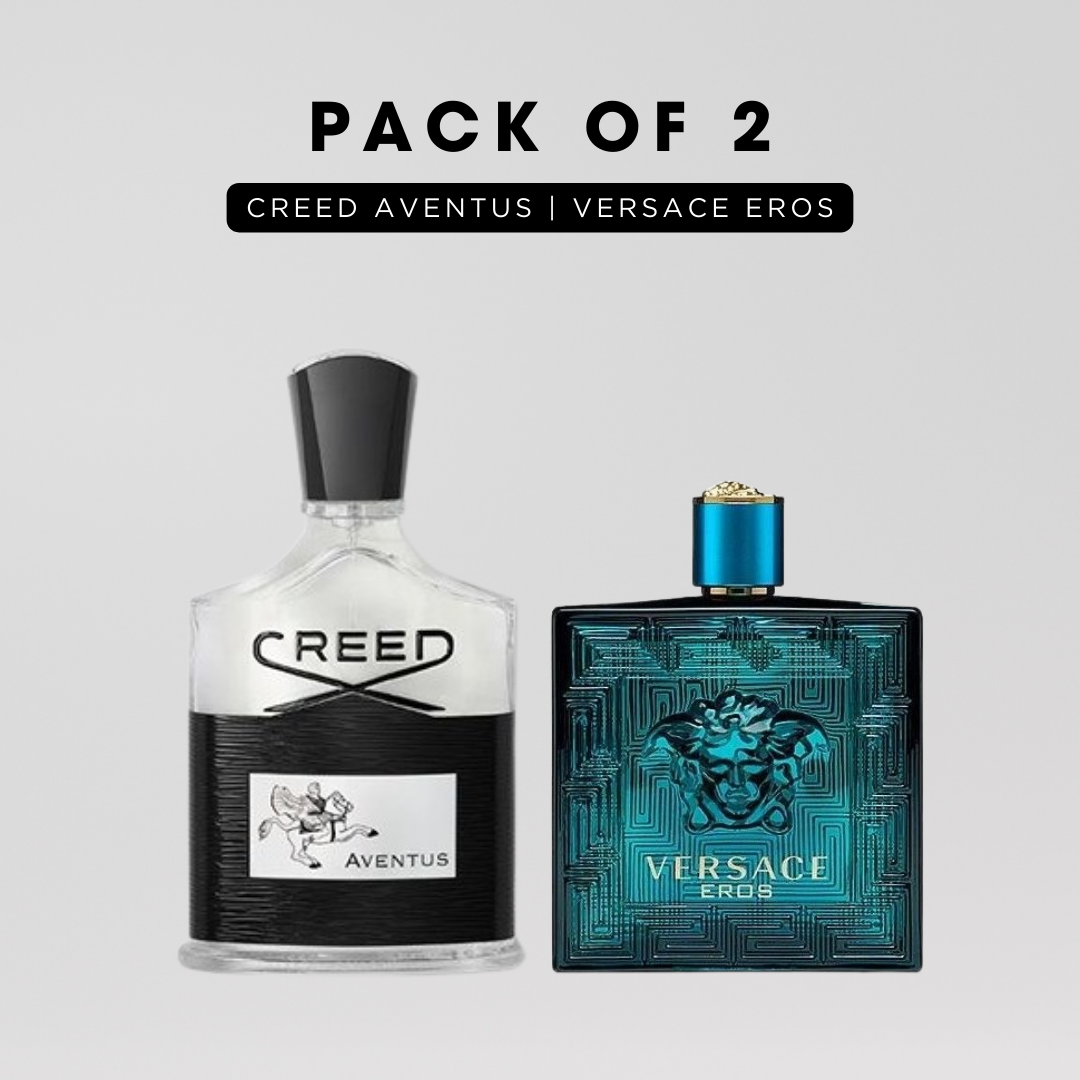 Pack of 2 for men: Creed aventus, Versace eros