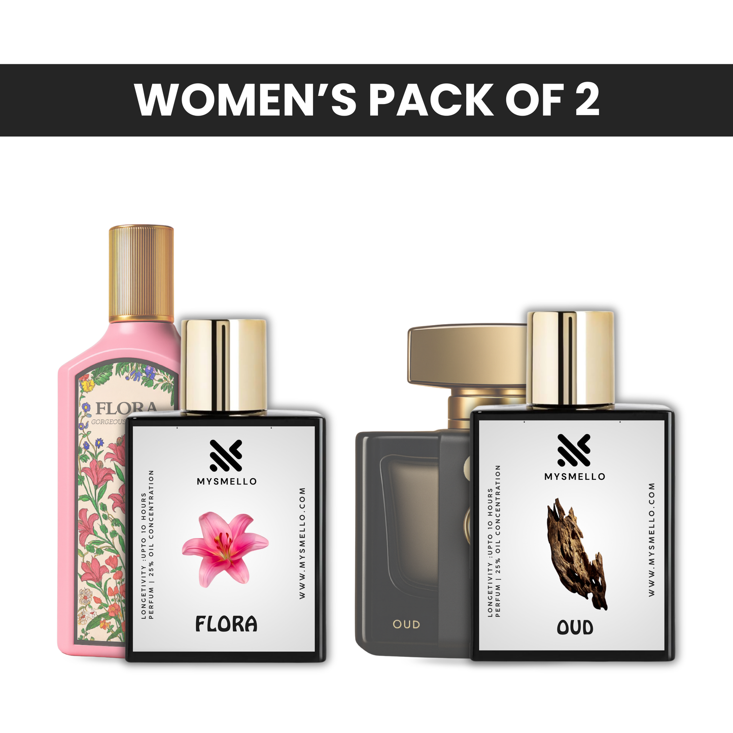 Pack of 2: Gucci flora, Gucci oud