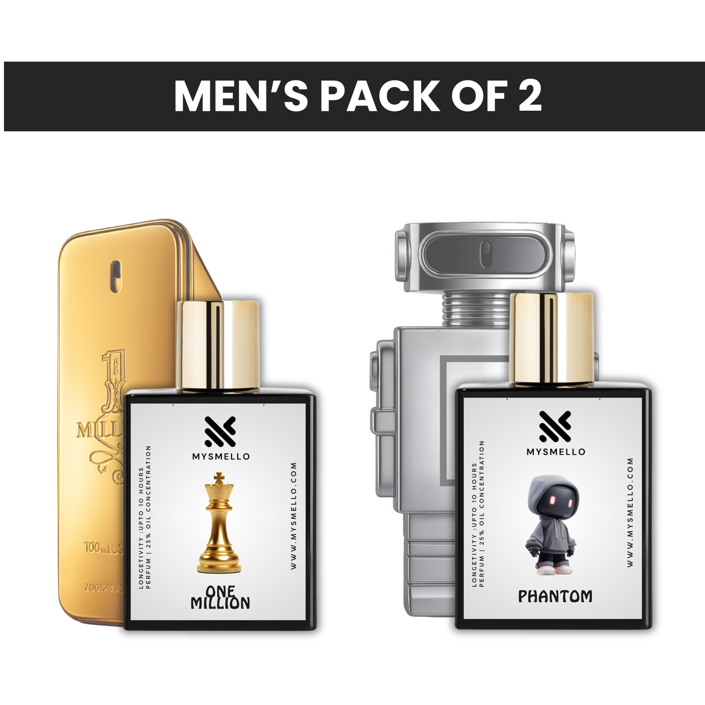 Paco rabanne pack of 2: Paco rabanne one million, Paco rabanne phantom