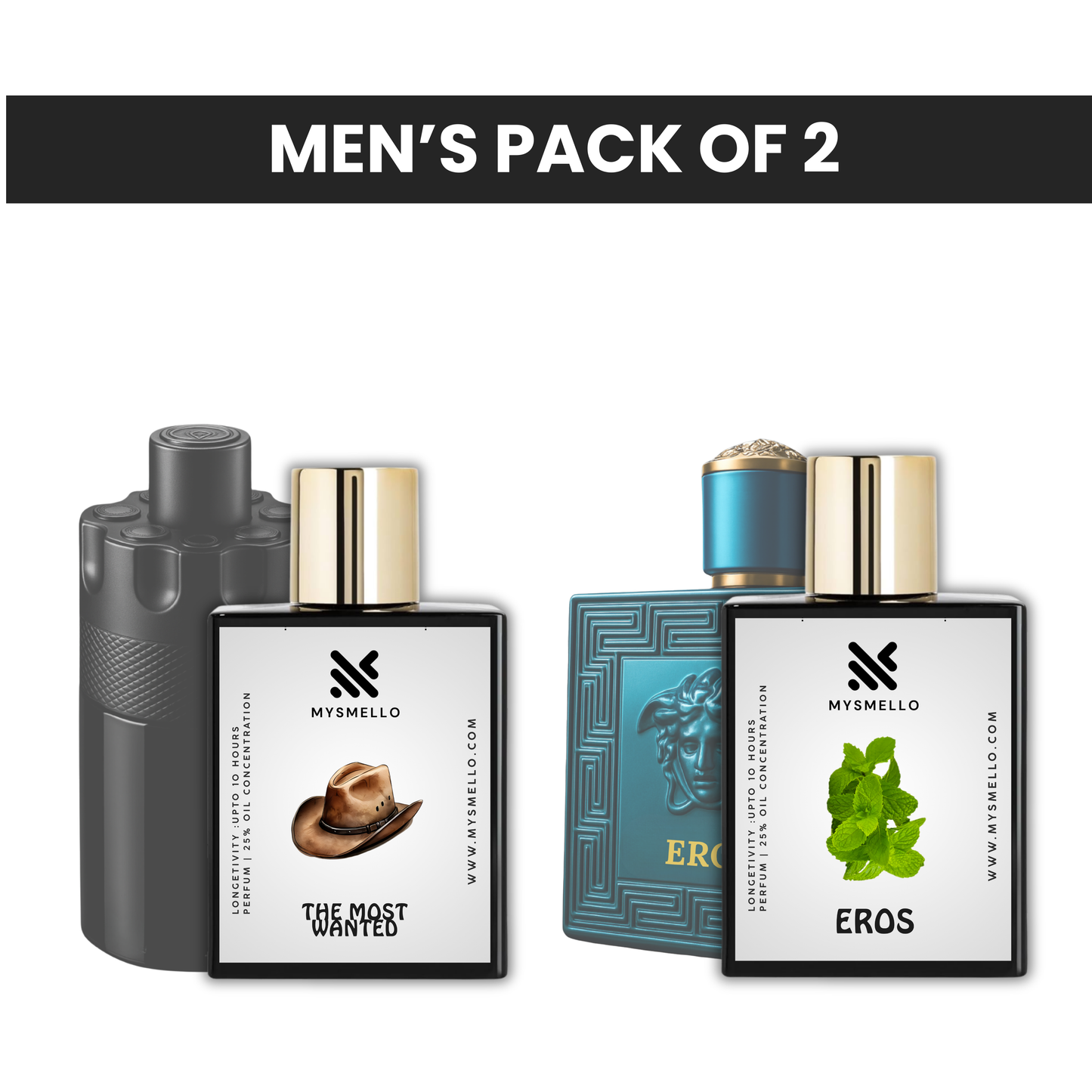 Pack of 2: Azzaro the most wanted, Versace eros