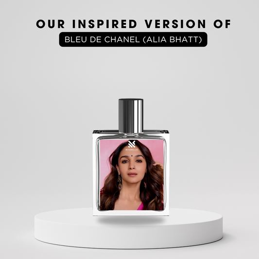 Alia bhatt bleu de Mysmelloe perfume