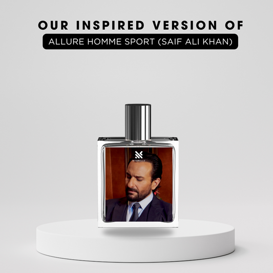 Saif ali khan Mysmelloe allure homme sports perfume