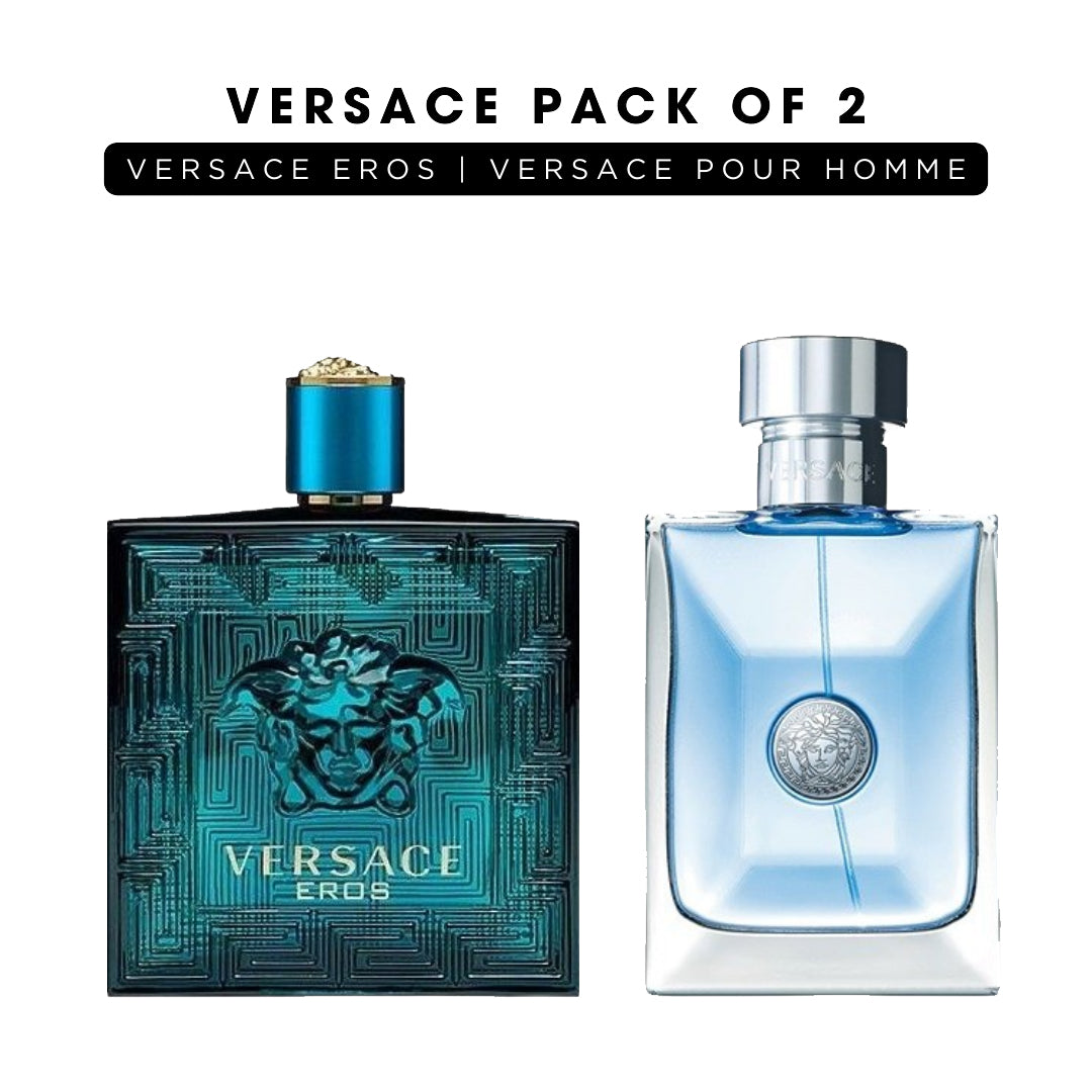 Versace pack of 2: Versace eros, Versace pour homme