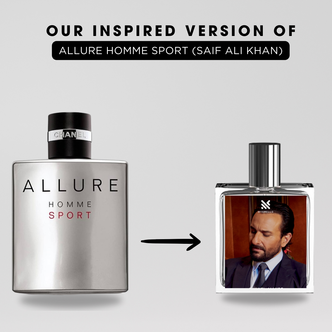 Saif ali khan channel allure homme sports perfume